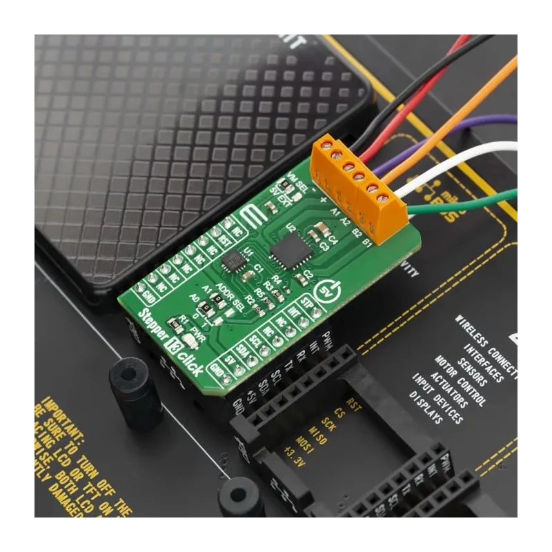 MikroElektronika Development Board Stepper 13 Click for MP6500 Bipolar Stepper Motor Driver 