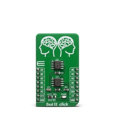 MikroElektronika Memory Development Kit Dual EE Click EEPROM 2MB for I2C MIKROE-3762