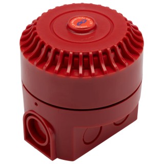 RS PRO Electronic Sounder Wall, IP44 Rated, DC 24V, 1-Tone 114 dB at 1m IP44