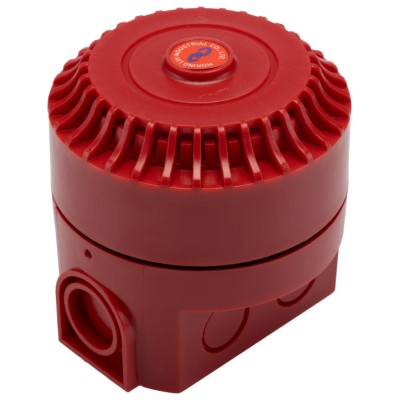 RS PRO Electronic Sounder Wall, IP44 Rated, DC 24V, 1-Tone 114 dB at 1m IP44