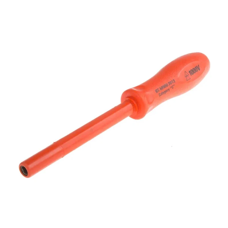 ITL Insulated Tools Ltd Hexagon Nut Driver 3BA Tip Insulated Screwdriver 1000V VDE Approved, 105 mm Blade, 265 mm 911-1519