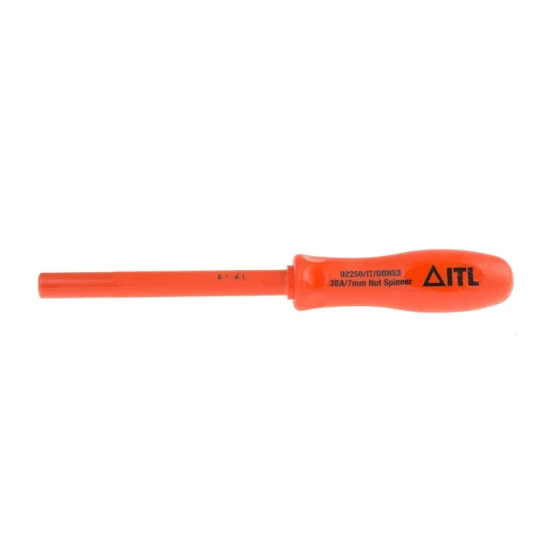 ITL Insulated Tools Ltd Hexagon Nut Driver 3BA Tip Insulated Screwdriver 1000V VDE Approved, 105 mm Blade, 265 mm 911-1519