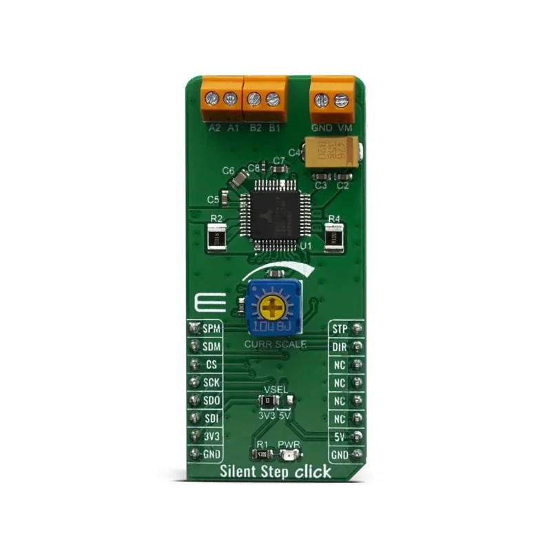 MikroElektronika High Performance Silent Stepper Motor Controller with Serial Interface MIKROE-3714