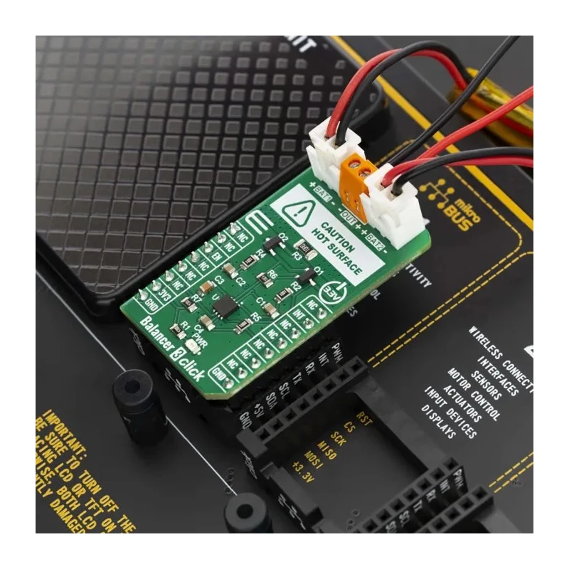 MikroElektronika Power Management Development Kit Balancer 3 Click Battery Charger for BQ29200 with 2 Series MIKROE-3737