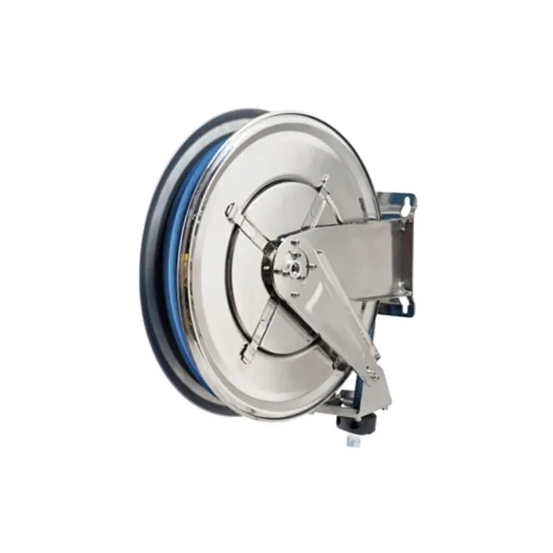 RS PRO Stainless Steel Wall Mounted Automatic Retraction Hose Reel with 12 mm ID Hose 20 m Length 20 bar 1/2 Inch 911-9453