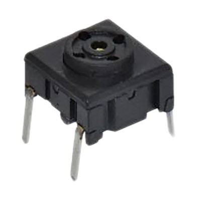 MEC Black Flat Momentary Tactile Switch SPST 50mA 24 V DC PCB Mount IP67 IP67 