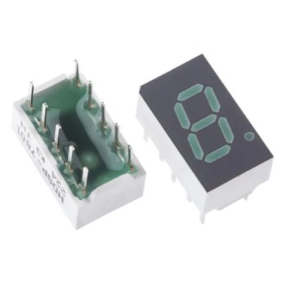 Broadcom 1 7-Segment Green LED Display Anode Surface Mount 7.6 mm HDSP-A901