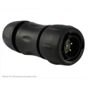 Souriau Sunbank by Eaton Circular Connector, 3 Contacts, Cable Mount, Standard Size, Plug Male, IP68 IP69K UTS6JC12E3P