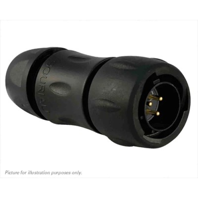 Souriau Sunbank by Eaton Circular Connector, 3 Contacts, Cable Mount, Standard Size, Plug Male, IP68 IP69K UTS6JC12E3P