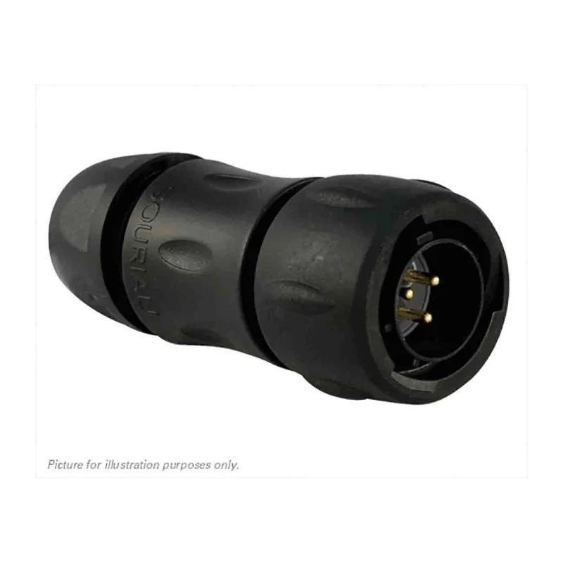 Souriau Sunbank by Eaton Circular Connector, 3 Contacts, Cable Mount, Standard Size, Plug Male, IP68 IP69K UTS6JC12E3P