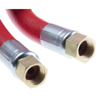 RS PRO Flexible Hose 1/4 in BSP Female Connections, 20 Bar Maximum Operating Pressure, 15 m Length 912-0936