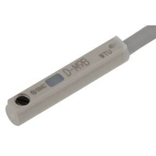 SMC 2-Wire Open End Cable Direct PNP Solid State Auto Switch 24V DC LED Indicator D-M9BZ