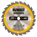 DeWALT Circular Saw Blade 184 mm Diameter, 24 Teeth, Tungsten Carbide, Arbor 16 mm, Rough Timber Softwood Composite DT1939-QZ