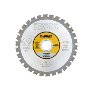 DeWALT Circular Saw Blade 140mm Diameter 30 Teeth Per Inch, Tungsten Carbide Blade DT1910-QZ