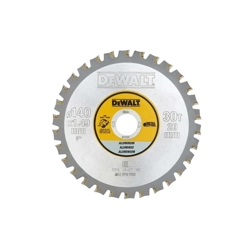 DeWALT Circular Saw Blade 140mm Diameter 30 Teeth Per Inch, Tungsten Carbide Blade DT1910-QZ