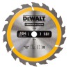 DeWALT Circular Saw Blade for Timber with Embedded Nails, 184mm Diameter, 18 Teeth, 16mm Arbor Diameter DT1938-QZ