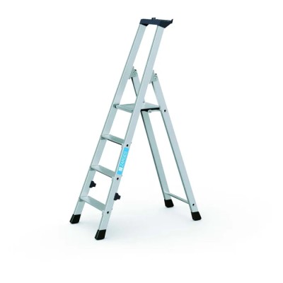 Zarges Aluminium 4 Steps Step Ladder 0.83m Platform Height, 1.43m Open Length 42454