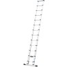 Zarges Telescopic Ladder Aluminium 13 Steps 3.8 m 150 kg Load Capacity 14 kg Weight 40401