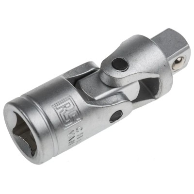 RS PRO 3/8 in Square Joint Socket Chrome Vanadium Steel Mirror Finish 912-5385
