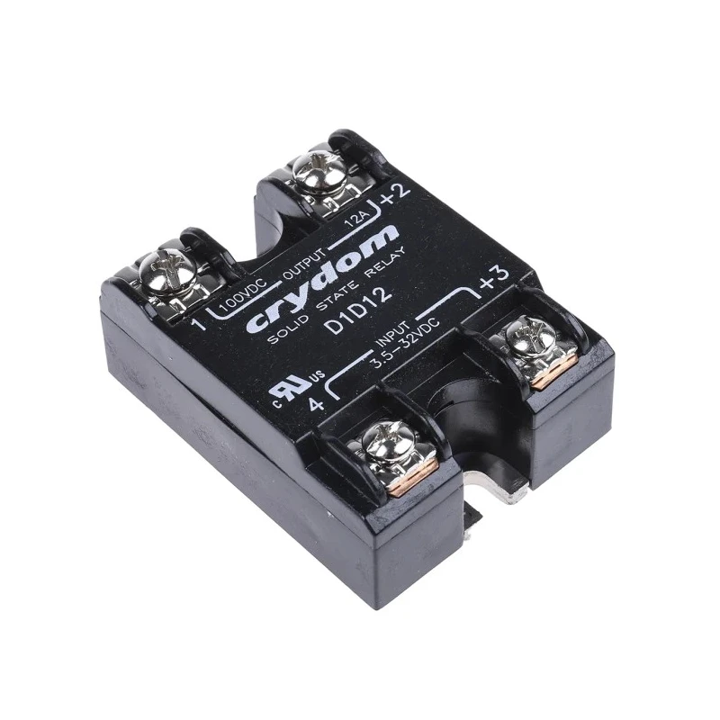 Crydom D1 Series Solid State Relay, 12A Load, Panel Mount, 100V Load Voltage, 32V Control D1D12