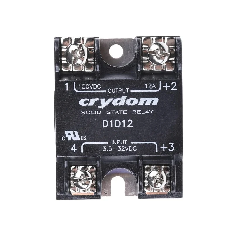 Crydom D1 Series Solid State Relay, 12A Load, Panel Mount, 100V Load Voltage, 32V Control D1D12