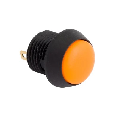 EOZ FL Series 12 mm Cutout Orange Momentary Panel Push Button Switch SPST IP67 2.5 kV ac FL12NO