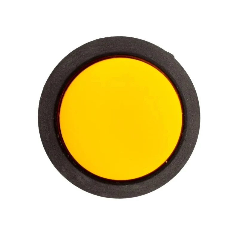 EOZ FL Series Momentary Push Button Switch, Panel Mount, 13.5 mm Cutout, SPST, IP67, 2.5 kV AC, Yellow Actuator FL13NY