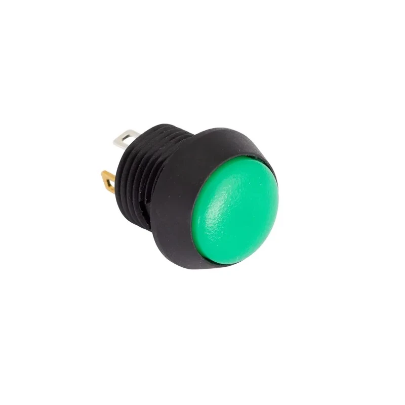 EOZ FL Series Illuminated Push Button Switch, Momentary, Panel Mount, 13.5 mm Cutout, SPST, Green LED, IP67, 2.5 kV FL13LG5