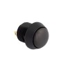 EOZ FL Series Momentary Push Button Switch, Panel Mount, 12 mm Cutout, SPST, IP67, Black Cap FL12NN