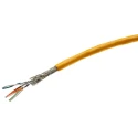 HARTING Industrial Cat7 Ethernet Cable Solid 100 m Yellow Polyurethane Jacket Shielded 2000V Cat7 