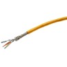 HARTING Industrial Cat7 Ethernet Cable Solid 100 m Yellow Polyurethane Jacket Shielded 2000V Cat7