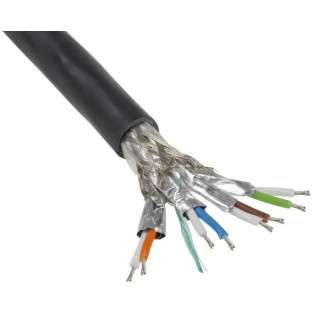 HARTING Ha-VIS EtherRail Shielded Screened Cat7 Ethernet Cable Low Smoke Zero Halogen Black Jacket 100 m Cat7