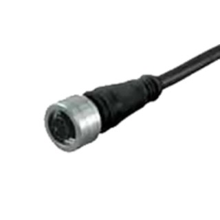 Brad from Molex Female 8 way M12, Right Angle to Male 8 way Unterminated Sensor Actuator Cable, 2 m 1200650960