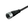 Brad from Molex Female 8 way M12, Right Angle to Male 8 way Unterminated Sensor Actuator Cable, 2 m 1200650960