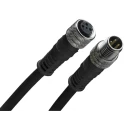 Brad from Molex Sensor Actuator Cable Female 3 Way Straight to Male 3 Way Straight 1 Meter 60V IP67 120087140 1200878140