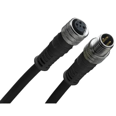 Brad from Molex Sensor Actuator Cable Female 3 Way Straight to Male 3 Way Straight 1 Meter 60V IP67 120087140 1200878140