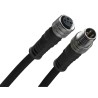 Brad from Molex Sensor Actuator Cable Female 3 Way Straight to Male 3 Way Straight 1 Meter 60V IP67 120087140 1200878140
