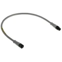 Brad from Molex Sensor Actuator Cable, Male 5 way M12 to Female 5 way M12, Straight Connectors, 500 mm, Grey PVC 1300280023