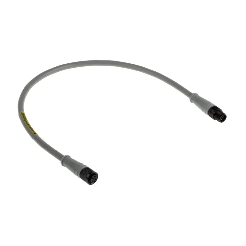 Brad from Molex Sensor Actuator Cable, Male 5 way M12 to Female 5 way M12, Straight Connectors, 500 mm, Grey PVC 1300280023