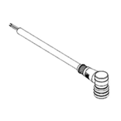 Brad from Molex Sensor Actuator Cable Male 4 Way M8 Right Angle to Male 4 Way Unterminated, 30 V, Polyurethane 1200868493