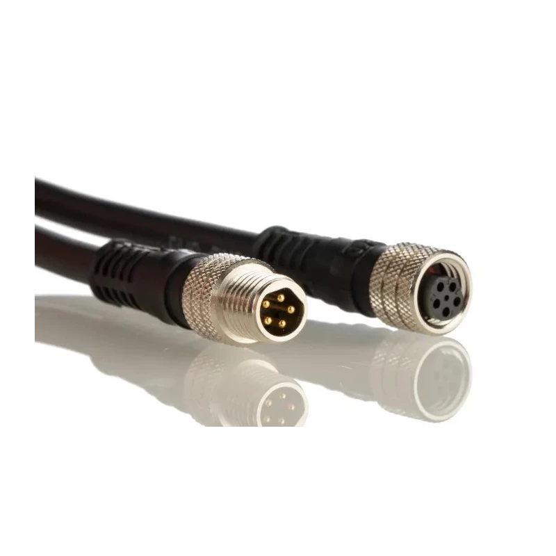 Brad from Molex Female 5 way Straight to Male 5 way Straight Sensor Actuator Cable 1m 1200281309