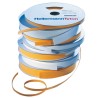 HellermannTyton TLFX Heat Shrink Labels, White and Yellow, 50.8 mm Maximum Cable Diameter, 1.2 mm 554-51201 TLFX48YE-PO-X-YE