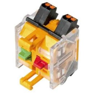 EAO Modular Switch Contact Block 250V, 1 NO Push-in Terminal 6A Current Rating 37mm x 29mm x 23mm 704.908.1