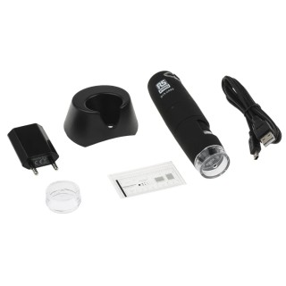 RS PRO USB WiFi Digital Microscope 1280 x 1024 Pixel, 500 to 600x Magnification, LED Illuminated, Internal Battery 913-2493