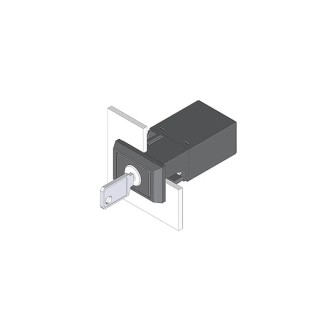 EAO Industrial Key Switch, 1 NO/1 NC Contact Configuration, 10A 2-Way, Silver Contacts, Screw Terminal, Rectangular IP65