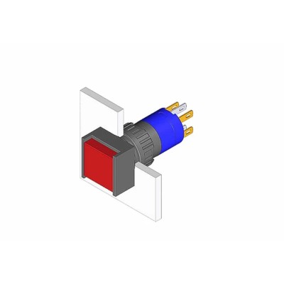 EAO Modular Switch Actuator Push Button Black for Use with Series 51 Switches 51-151.022