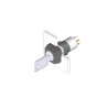 EAO IP65 Key Switch, 1 NO/1 NC Contact Configuration, 100mA Current, 42V AC/DC, Screw Terminal, Rectangular Bezel IP65