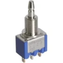 KNITTER-SWITCH MPS Series Momentary Panel Push Button Switch, SPDT, Black LED, IP40 and IP67 Rated, 125 V AC MPS 103 F