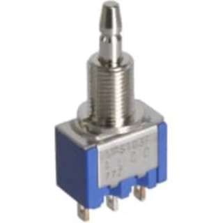 KNITTER-SWITCH MPS Series Momentary Panel Push Button Switch, SPDT, Black LED, IP40 and IP67 Rated, 125 V AC MPS 103 F