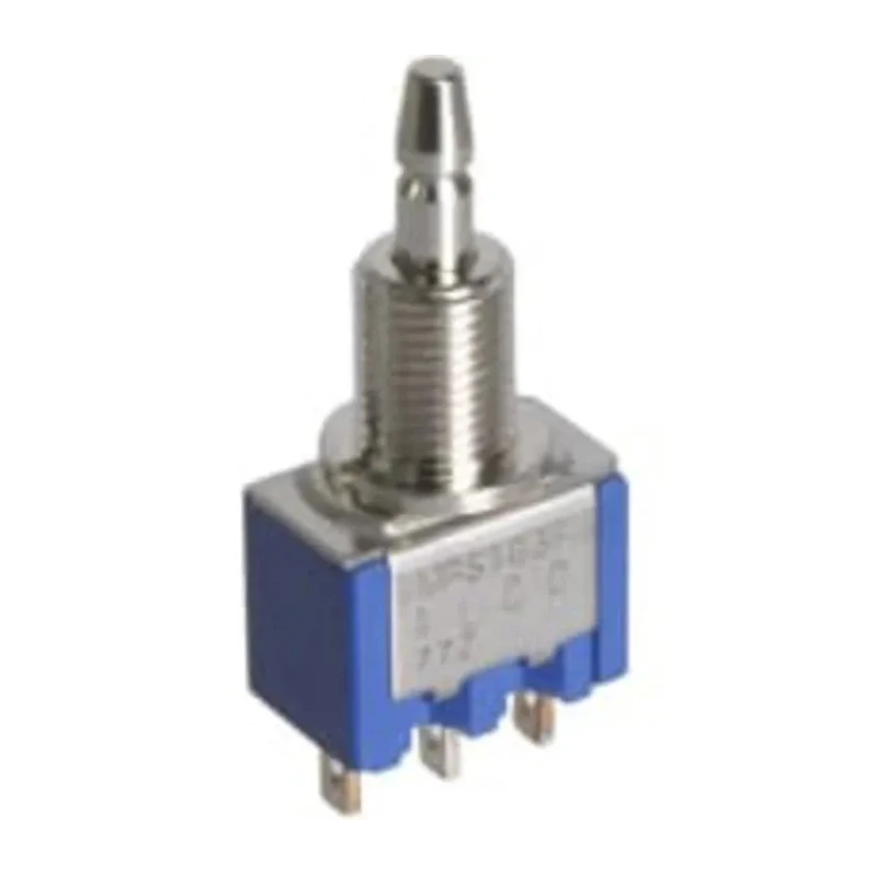 KNITTER-SWITCH MPS Series Momentary Panel Push Button Switch, SPDT, Black LED, IP40 and IP67 Rated, 125 V AC MPS 103 F